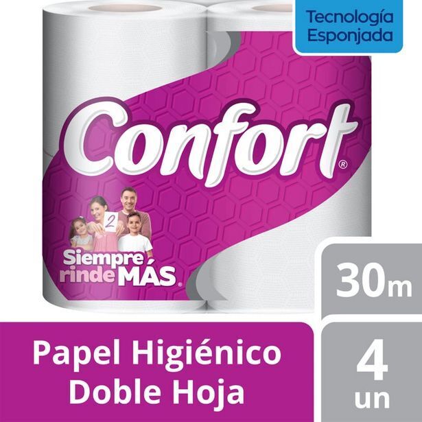 Supermercado El Trébol Papel higiénico confort d/h 30 mts 4 und oferta