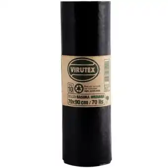 Bolsas de basura biorollo virutex 70x90 cms. 10 und