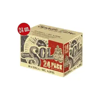 Supermercado El Trébol Cerveza sol bot 24 x 330cc oferta
