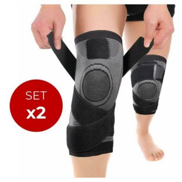 Linio Rodillera deportiva compresion fitnics set x2 banda sujecion oferta