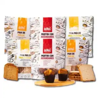 Linio Pack 2 pan de molde y muffins libre de gluten delmoli oferta