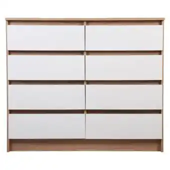 Linio Cómoda austria 8 cajones olmo-blanco oferta