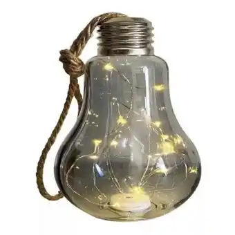 Linio Lampara decorativa vintage bombilla a pila luz led de 10cm oferta