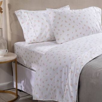 Linio Juego de sábanas polialgodón 180 hilos estampado oferta