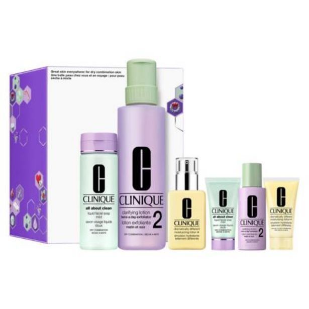Linio Set rutina clinique de 3 pasos piel mixta a seca oferta