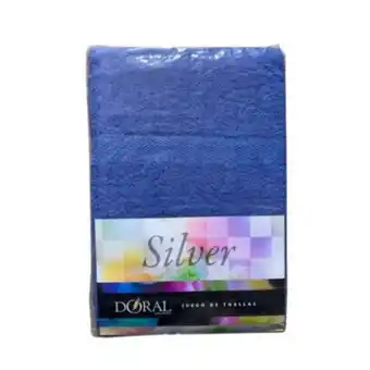 Linio Juego de toallas silver algodón doral azul oferta