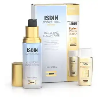 Linio Isdinceutics set sérum hyaluronic concentrate 30 ml + fotoprotector fusion water urban spf 30 10 ml oferta