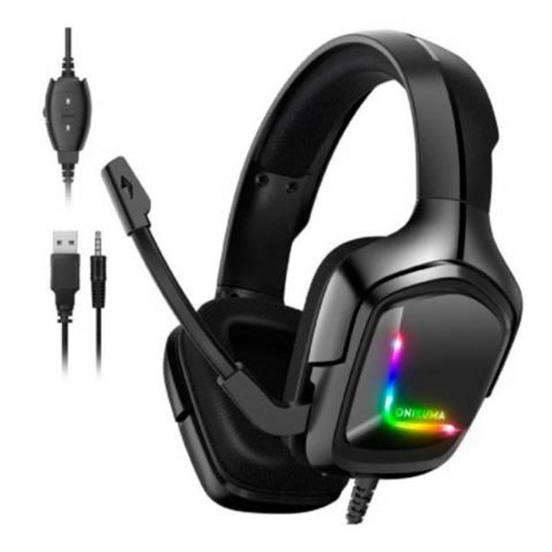 Linio Audifonos gamer onikuma k20 black oferta