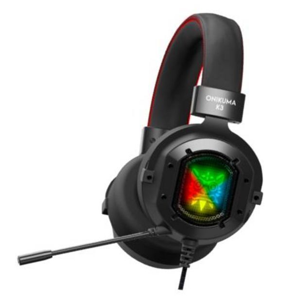 Linio Audifonos gamer onikuma k3 rgb black oferta