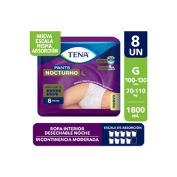 Salcobrand Pañales adultos pants g nocturno 8 unidades oferta
