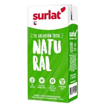 Santa Isabel Bebida láctea semidescremada natural 1 l oferta