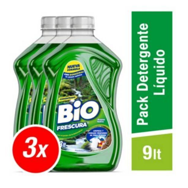 Linio Pack detergente líquido concentrado biofrescura 9 lt oferta