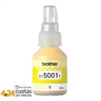 PC Factory Botella de tinta original brother bt5001y amarillo oferta