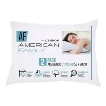 Linio Almohadas cannon ( set de 2 ) american family 50x70 oferta