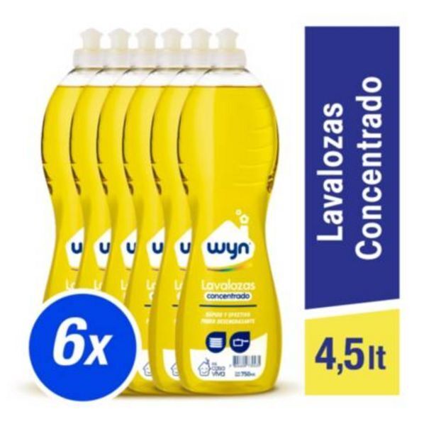 Linio Pack lavalozas concentrado wyn 6x 750ml oferta
