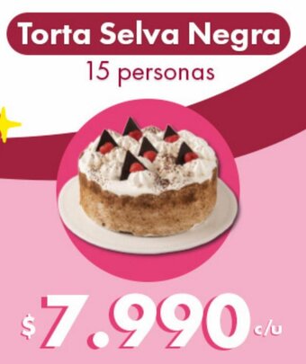 Super Bodega a Cuenta Torta Selva Negra 15 personas oferta