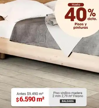 Easy Piso vinílico madera 2 mm 2,79 m² Fresno BALDARA oferta