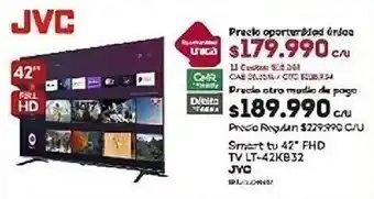 Tottus Smart FHD TV 42" LT- 42KB32 JVC oferta