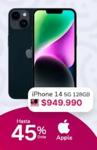 Abcdin iPhone 14 5G 128GB oferta