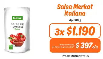 Mayorista 10 SALSA DE TOMATES Italiana dp 3 x 200 g oferta