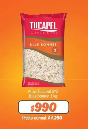 Mayorista 10 Arroz Tucapel Gº2 blue bonnet 1 kg oferta