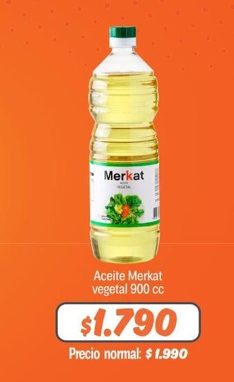 Mayorista 10 Aceite Merkat vegetal 900 cc oferta