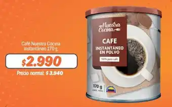 Mayorista 10 Café Nuestra Cocina instantáneo 170 g. oferta