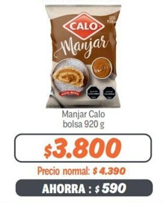 Mayorista 10 Manjar Calo bolsa 920 g oferta