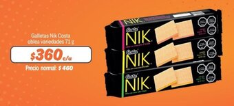 Mayorista 10 Galletas Nik Costa oblea variedades 71 g oferta