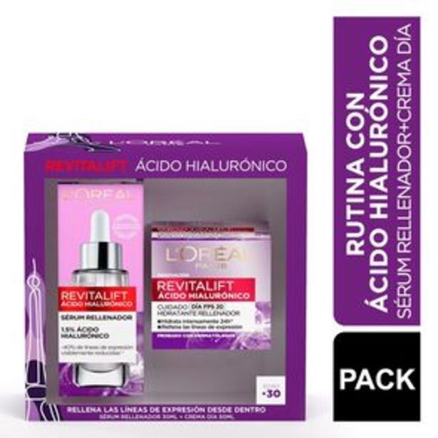 Maicao Revitalift ácido hialurónico crema dia 50 ml + ser... oferta