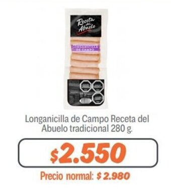 Mayorista 10 Longanicilla de Campo Receta del Abuelo tradicional 280 g. oferta