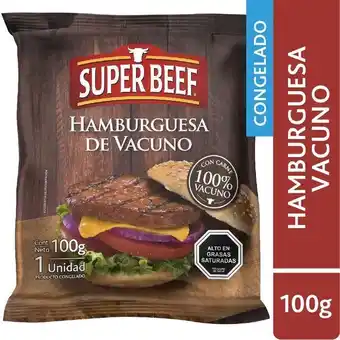 Unimarc Hamburguesa super beef 100 g oferta