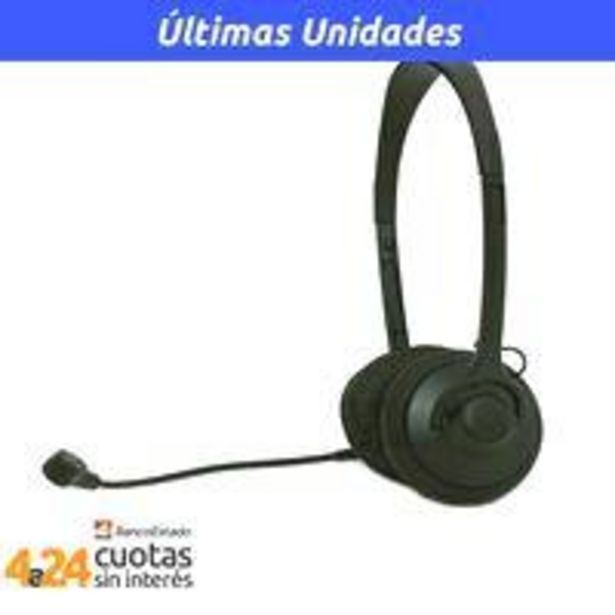 PC Factory Audifono headset negro c/mic oferta