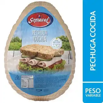 Unimarc Pechuga de pavo sopraval cocido granel 250 g oferta