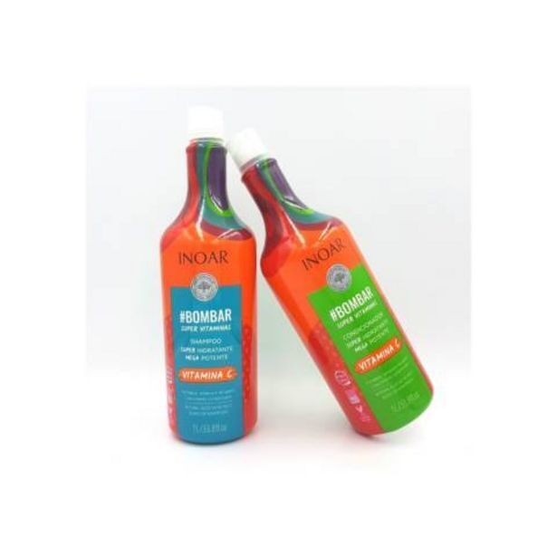 Linio Kit bombar inoar shampoo y acondicionador litro biotina brasil oferta