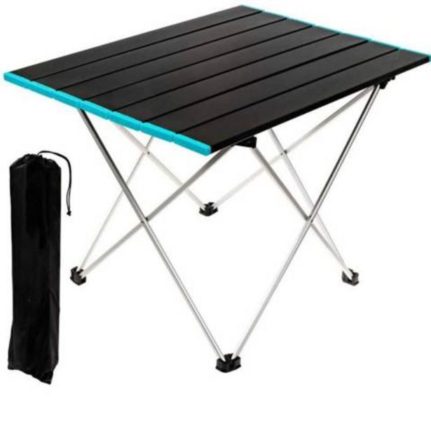 Linio Mesa de camping portátil plegable 68 x 46 x 41 cm oferta