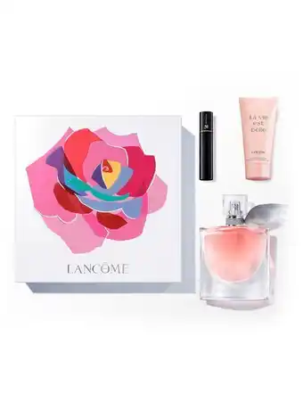 Set perfume lancôme la vie est belle edp mujer 50 ml + la vie est belle body lotion 50 ml + máscara hypnôse miniature 2ml