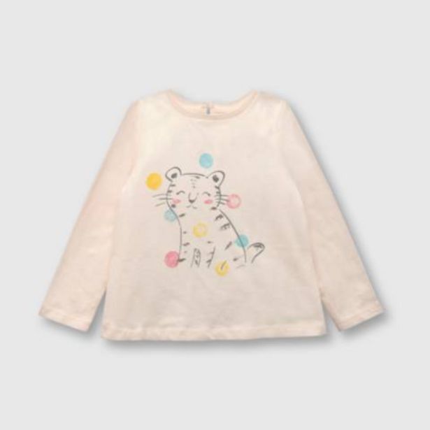 Linio Polera de bebé niña felino rosado (3 a 36 meses) oferta