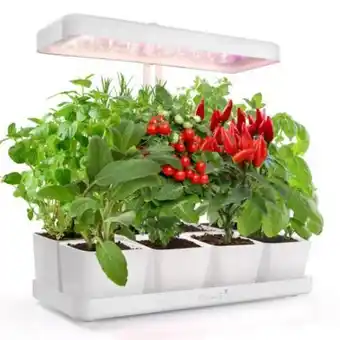 Linio Natura huerto urbano indoor con luz y 8 macetas para planta interior oferta