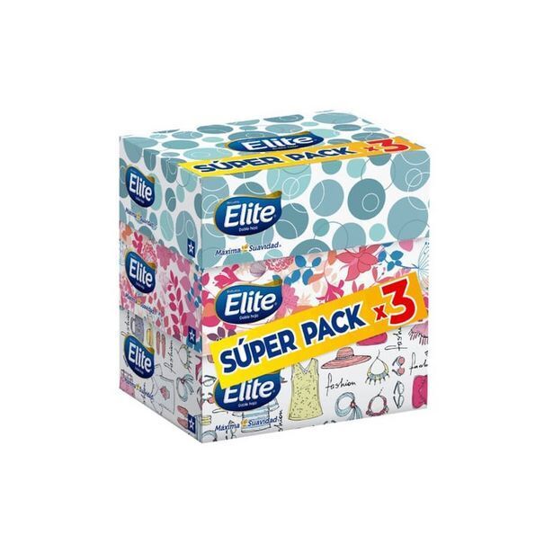 Supermercado El Trébol Pañuelo elite facial individual 90 un. x 3 un. oferta