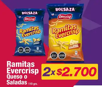 Ramitas Evercrisp Queso o Saladas 2 x 110 grs.