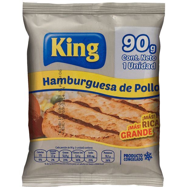 Santa Isabel Hamburguesa pollo king 90 g oferta