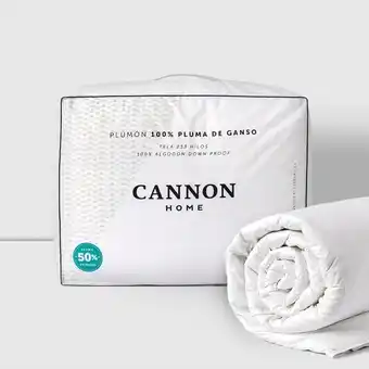 Cannon Home Plumón de plumas 2 plazas 50% pluma de pecho oferta