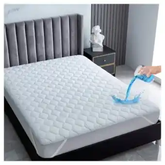 Falabella Cubre colchon protector impermeable 2 plazas elasticos oferta