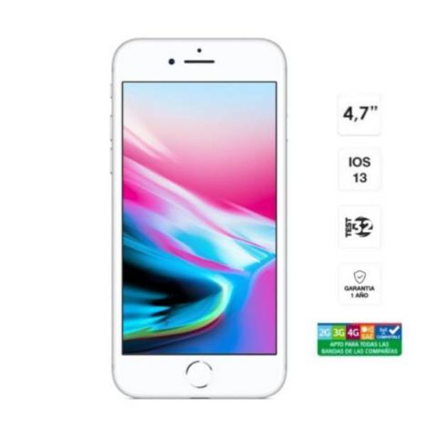 Linio Iphone 8 64 gb plata - apple -  reacondicionado - seminuevo oferta