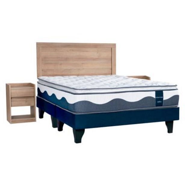 Linio Cama europea  intense celta king base normal + muebles oferta