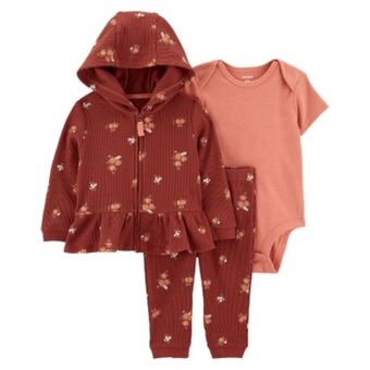 Falabella Carter´s conjunto 3 piezas polerón, calza y body bebé niña oferta