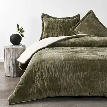 Cannon Home Plumón sherpa 2 plazas snow olive oferta