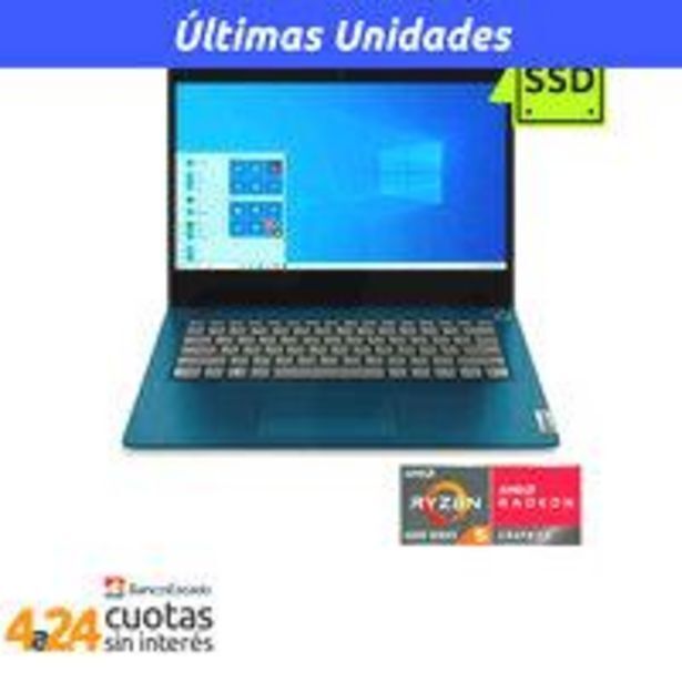 PC Factory Notebook ideapad 3 14 hd ryzen 5-4500u 8gb 256gb ssd windows 10 abyss blue oferta