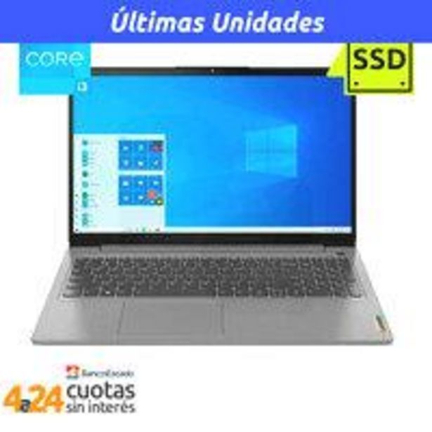 PC Factory Notebook ideapad 3 15.6 fhd intel i3-1115g4 8gb 256gb ssd wifi 6 windows 11 artic grey oferta